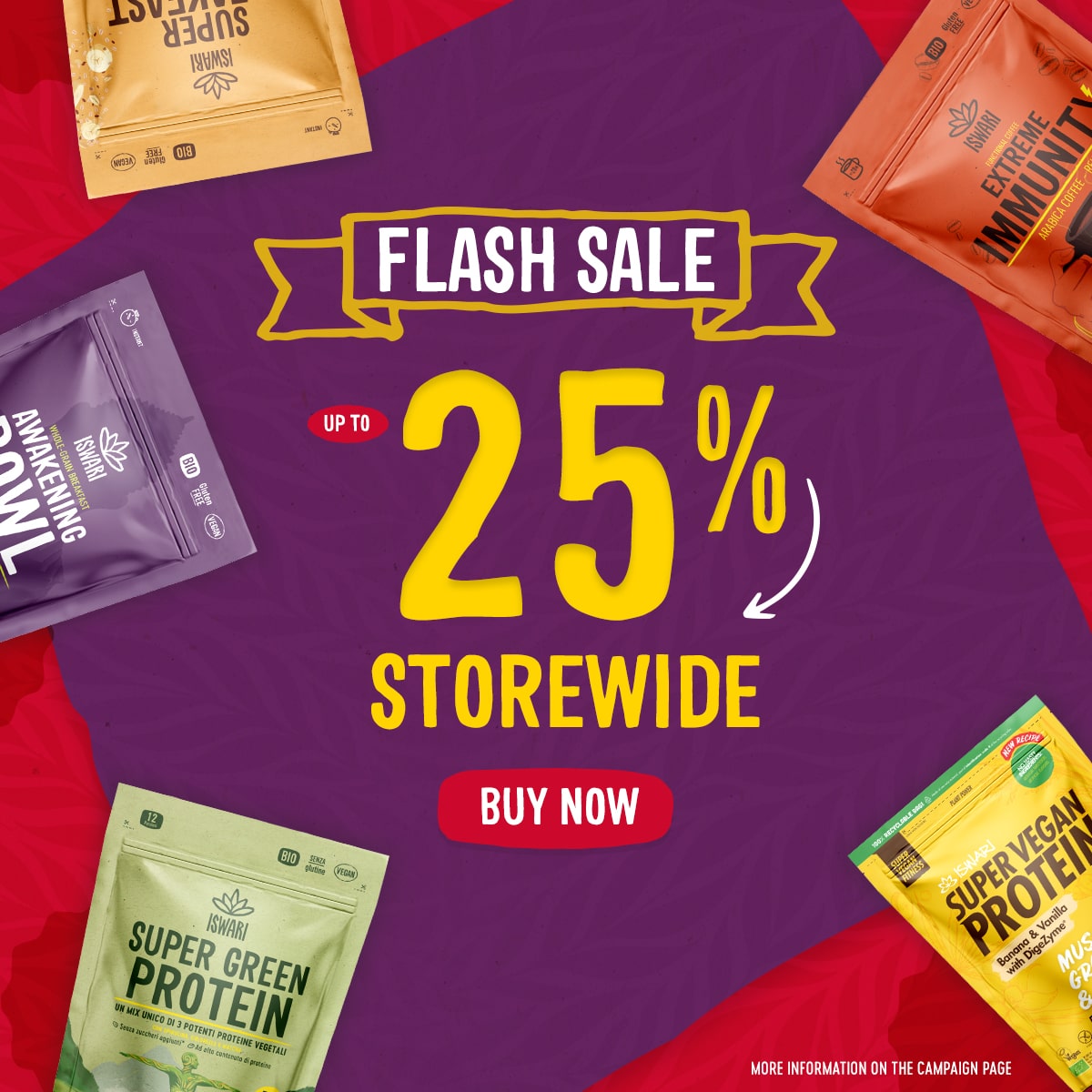 Flash Sale: up to 25% OFF Storewide